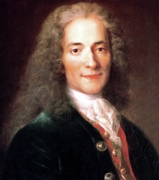 Portrett av Voltaire malt av Nicolas de Largilliére. Fra
     http://commons.wikimedia.org/wiki/File:Atelier_de_Nicolas_de_Largilli%C3%A8re,_portrait_de_Voltaire,_d%C3%A9tail_%28mus%C3%A9e_Carnavalet%29_-002.jpg