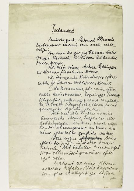 Edvard Munch's Writings after 1944. Fragments of a Research and Publication  Chronicle