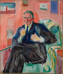 M 10. Munchs portrett av Henrik Bull