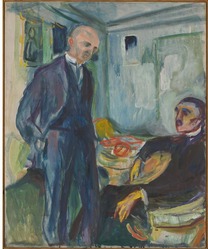 M 335. Munchs portrett av Lucien Dedichen