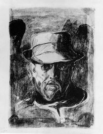 MM G 218. Munchs portrett av Hans Jæger