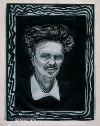 MM G 219. Munchs portrett av August Strindberg