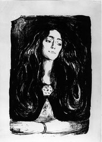 MM G 255. Munchs portrett av Eva Mudocci