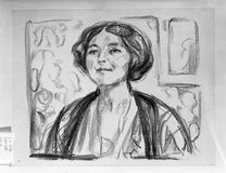 MM G 345. Munchs portrett av Cally Monrad