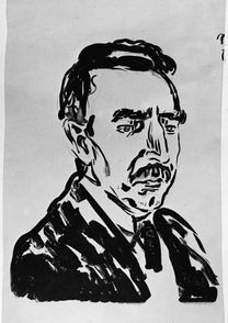MM G 406. Munchs portrett av Vilhelm Krag