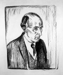 MM G 407. Munchs portrett av Frederick Delius
