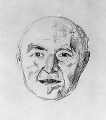 MM G 483. Munchs portrett av Nils Onsager